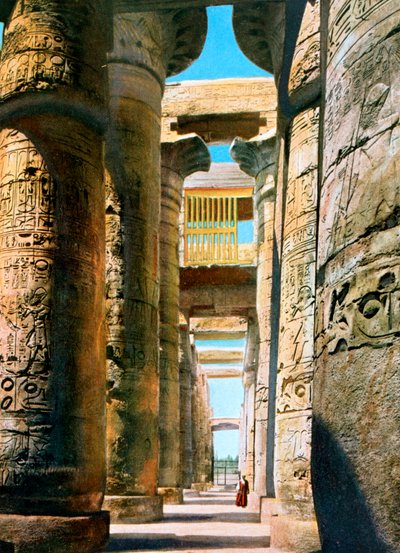 Salle hypostyle, complexe du temple de Karnak, Louxor, Égypte, XXe siècle - Unbekannt