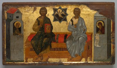 Icône de la Trinité du Nouveau Testament, vers 1450 - Unbekannt