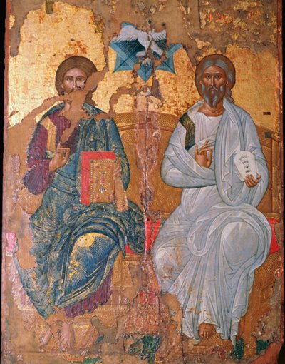 Icône de la Sainte Trinité, 17ème siècle - Unbekannt