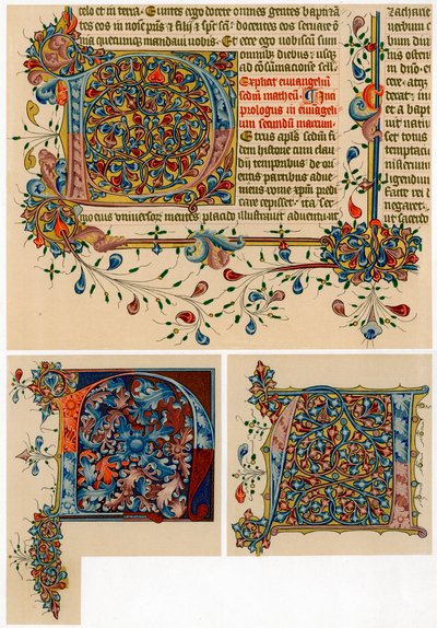 Lettres initiales illuminées, 1405-1415 - Unbekannt