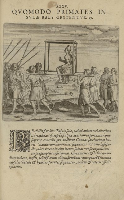 Illustration tirée du livre India Orientalis par un auteur inconnu et publié par Excudebat Matthaeus Beckerus - Unbekannt