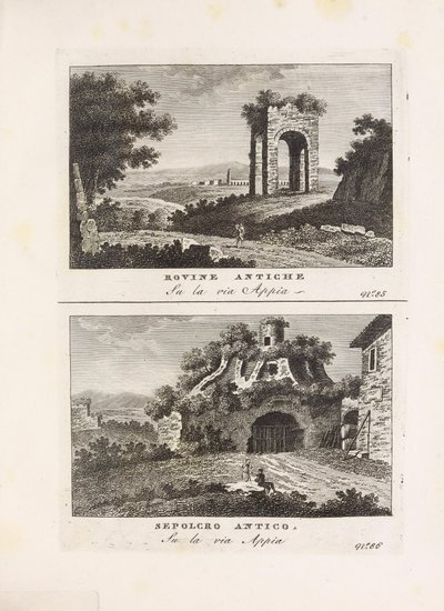 Illustration du livre Vedute antiche e moderne le più interessanti della città di Roma par auteur inconnu et publié par Presso Venanzio Monaldini, Stefano Piale in Piazza di Spagna (it, [ca. 1820]) - Unbekannt