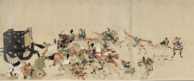 Conte illustré de la guerre civile de Heiji La visite impériale à Rokuhara 3 rouleau, 13e siècle - Unbekannt