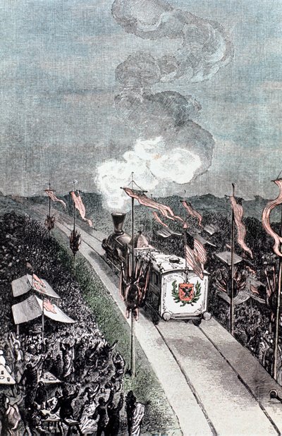 Illustration de De la Terre à la Lune par Jules Verne, 1865 - Unbekannt