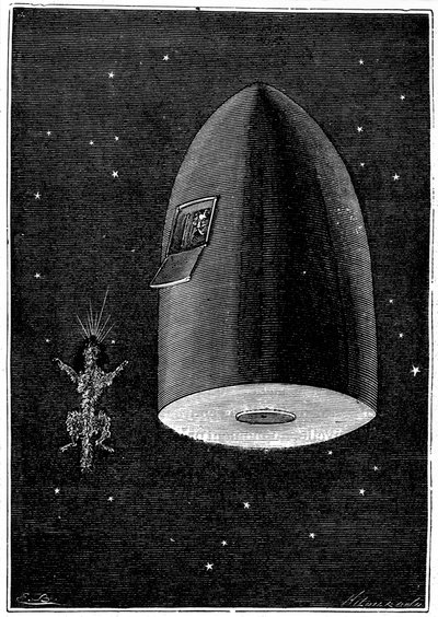Illustration de De la Terre à la Lune par Jules Verne, 1865 - Unbekannt