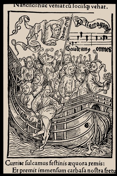 Illustration du livre La Nef des fous de Sebastian Brant, 1497 - Unbekannt