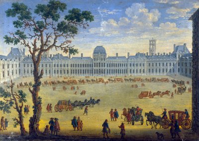 Vue imaginaire des Tuileries, 17ème siècle - Unbekannt