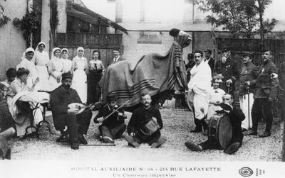Chameau improvisé, hôpital auxiliaire, Rue Lafayette, Paris, France, Première Guerre mondiale, 1914-1918 - Unbekannt