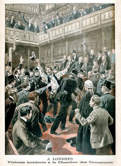À Londres, incident violent à la Chambre des communes, 1901 - Unbekannt
