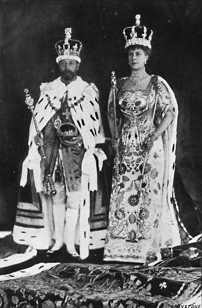 Au printemps 1910, le roi Édouard VII est mort, en mars 1911, le roi George V a été couronné, 1911, 1945 - Unbekannt