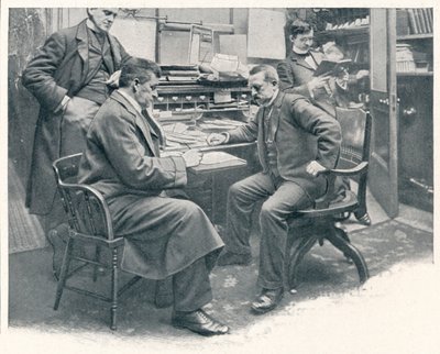 Dans le bureau du vice-consul général au consulat américain, Londres, vers 1903 - Unbekannt