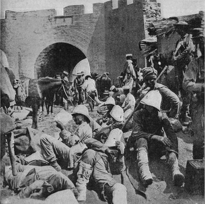 Au pays fleuri - Les blessés des Alliés à la porte de boue, Tientsin, 1900 - Unbekannt