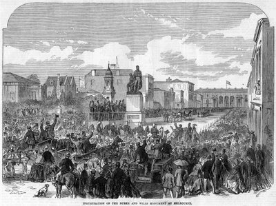 Inauguration du monument Burke et Wills à Melbourne, Australie - Unbekannt