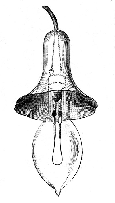 Lampe à filament incandescent, lampe à incandescence, par Lane-Fox - Unbekannt