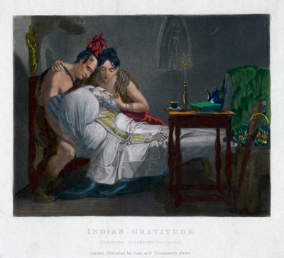 Gratitude indienne - Péruviens assistant Las Cassas, XIXe siècle - Unbekannt