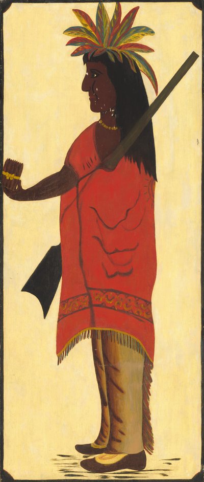 Enseigne de magasin de tabac indien (avers, indien face à gauche) - Unbekannt