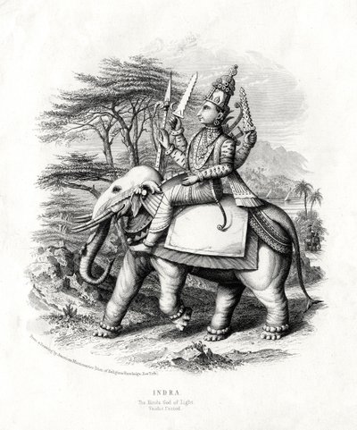 Indra, le dieu hindou de la lumière, 19ème siècle - Unbekannt