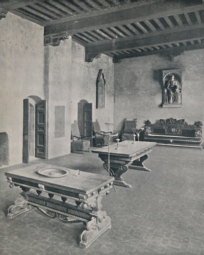 Intérieur du Palazzo Davanzati, Florence. Avec deux tables du XVIe siècle - Unbekannt