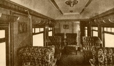 Intérieur du wagon Pullman, Marjorie, Southern Railway, 1930 - Unbekannt