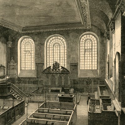Intérieur de St. Michaels, Wood Street, 1876, 1897 - Unbekannt