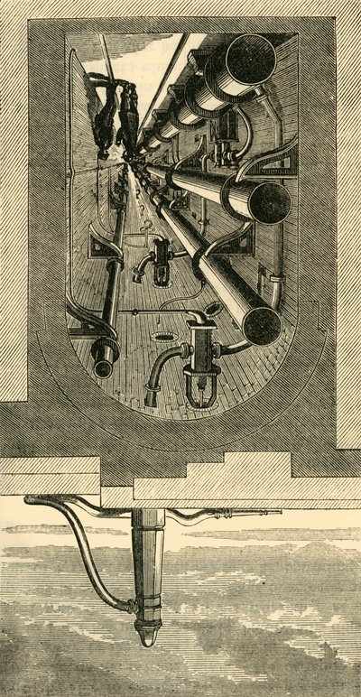 Intérieur du métro, Holborn Viaduct, vers 1876 - Unbekannt