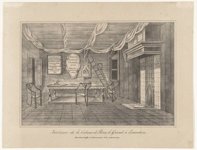 Intérieur de la maison du tsar Pierre à Zaandam, 1697, milieu du 19ème siècle - Unbekannt