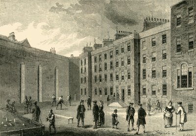 Intérieur de la prison de Fleet - Le court de raquette - Unbekannt