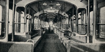 Intérieur du dernier type de voiture de métro, 1926 - Unbekannt