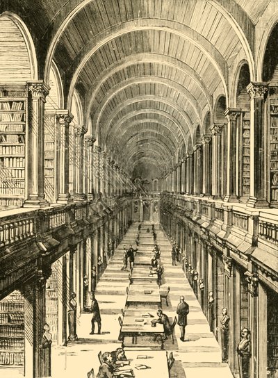 Intérieur de la bibliothèque, Trinity College, 1898 - Unbekannt