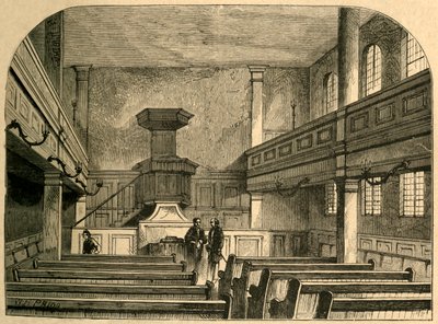 Intérieur de la chapelle morave à Fetter Lane, 1897 - Unbekannt