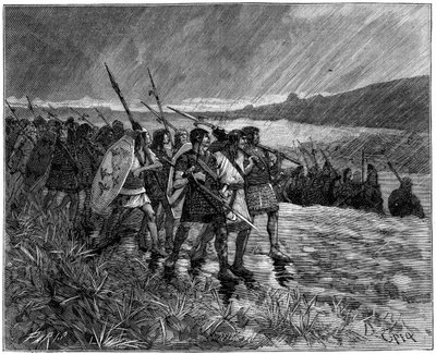 Invasion des Alains ou des Wisigoths, Gaule, début du 5e siècle, 1882-1884 - Unbekannt