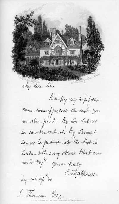 Ivy Cottage, Highgate, résidence de Charles Mathews, début du 19e siècle, 1840 - Unbekannt
