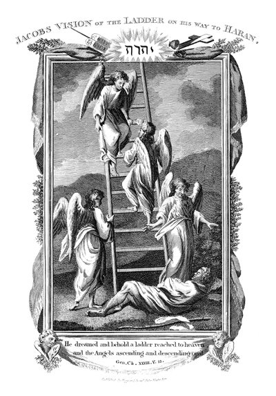 Le rêve de Jacob des anges montant et descendant l