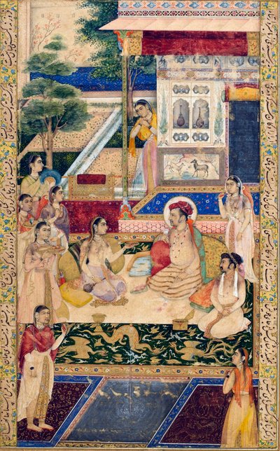 Jahangir et le prince Khurram avec Nur Jahan, vers 1624-1625 - Unbekannt