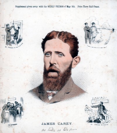 James Carey, républicain irlandais et informateur, 1883 - Unbekannt