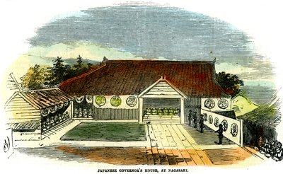Maison du gouverneur japonais, à Nagasaki, Japon, 1855 - Unbekannt