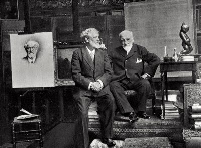 Jean Richepin, poète, dramaturge et romancier français, et Léon Bonnat, artiste français - Unbekannt