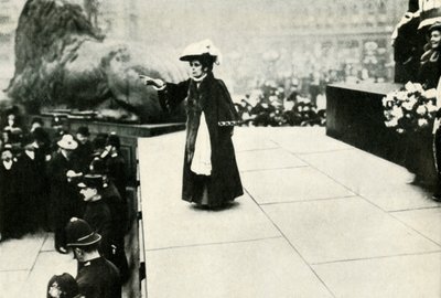 Jennie Baines parlant à Trafalgar Square, 1908 - Unbekannt