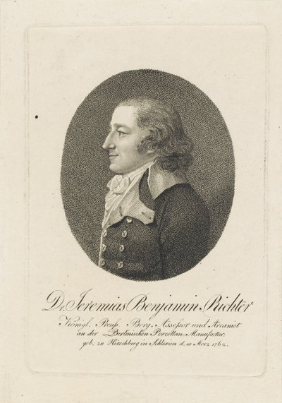 Jeremias Benjamin Richter 1762-1807, vers 1800 - Unbekannt