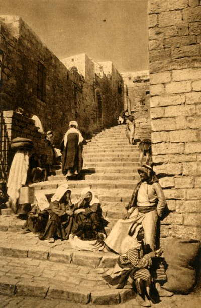 Jérusalem - Une rue, c1918-c1939 - Unbekannt