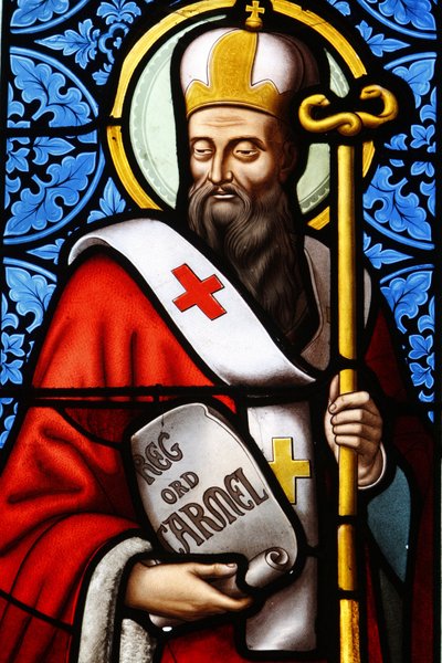 Saint Albert patriarche de Jérusalem vitrail dans l