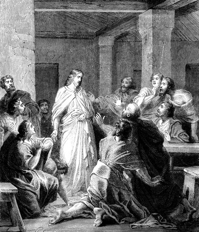 Jésus-Christ apparaissant à ses disciples après sa résurrection - Unbekannt