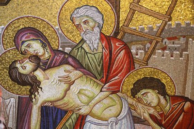 Jésus descendu de la croix, (détail), Église du Saint-Sépulcre, Jérusalem, Israël - Unbekannt