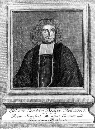 Johann Joachim Becher, médecin et chimiste allemand, vers 1670 - Unbekannt