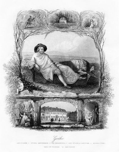 Johann Wolfgang von Goethe, poète, dramaturge et scientifique allemand, 19ème siècle - Unbekannt