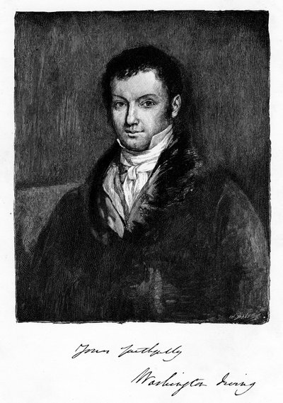 John Byrom, écrivain et poète anglais du 18e siècle né à Manchester, 1821 - Unbekannt