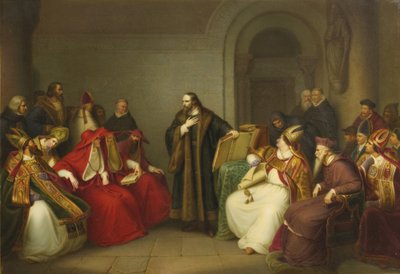Jean Hus devant le Conseil de Constance, fin du 19ème siècle - Unbekannt