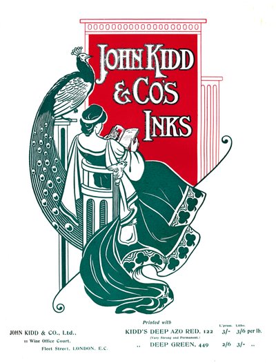 Publicité pour les encres John Kidd & Co, 1907 - Unbekannt