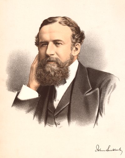 John Lubbock, premier baron Avebury, banquier, archéologue, naturaliste et homme politique anglais, vers 1880 - Unbekannt
