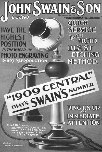Publicité de John Swain & Son Limited, 1907 - Unbekannt